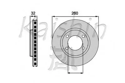 Тормозной диск KAISHIN купить