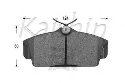 Комплект тормозных колодок, дисковый тормоз KAISHIN купить