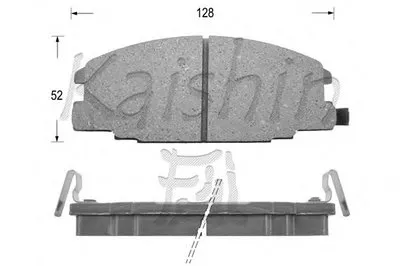 Комплект тормозных колодок, дисковый тормоз KAISHIN купить