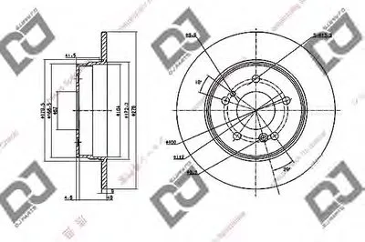 Тормозной диск DJ PARTS купить