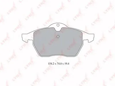 Комплект тормозных колодок, дисковый тормоз LYNXauto купить