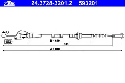 Тросик сцепления ATE купить