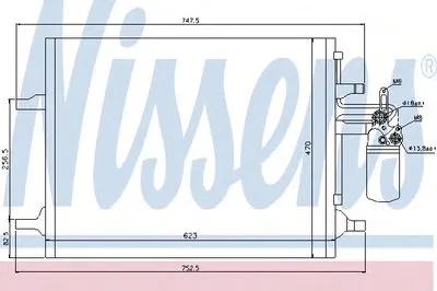 Конденсатор, кондиционер NISSENS купить