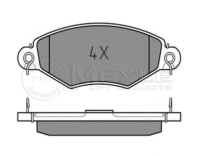 Комплект тормозных колодок, дисковый тормоз PLATINUM PAD MEYLE купить