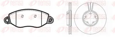 Комплект тормозов, дисковый тормозной механизм Twin Kit REMSA купить