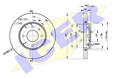 Тормозной диск ICER купить