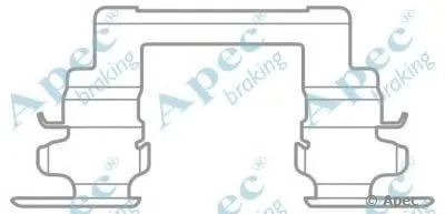 Комплектующие, тормозные колодки APEC braking купить