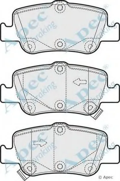 Комплект тормозных колодок, дисковый тормоз APEC braking купить
