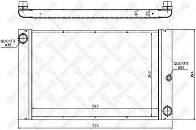 Радиатор, охлаждение двигателя STELLOX купить