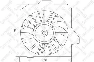 Вентилятор, охлаждение двигателя STELLOX купить