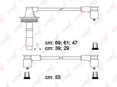 Комплект проводов зажигания LYNXauto купить