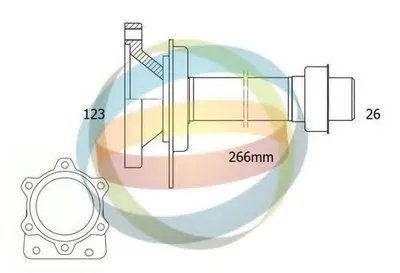 Полуосевой вал, дифференциал ODM-MULTIPARTS купить
