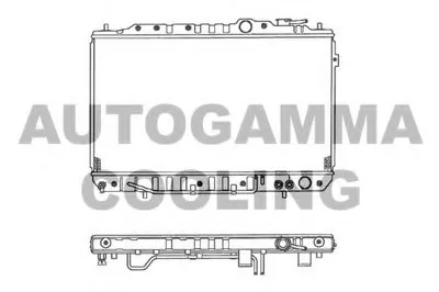 Радиатор, охлаждение двигателя AUTOGAMMA купить