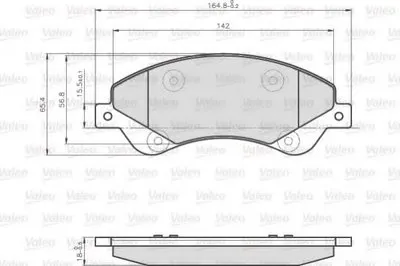 Комплект тормозных колодок, дисковый тормоз VALEO купить