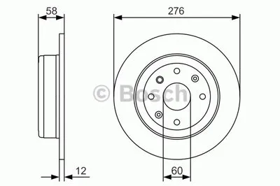 Тормозной диск BOSCH купить