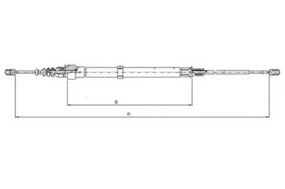 Трос, стояночная тормозная система TEXTAR купить