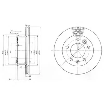 Тормозной диск DELPHI купить