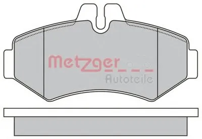 Комплект тормозных колодок, дисковый тормоз METZGER купить