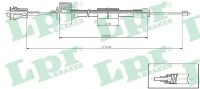Тросик сцепления LPR купить