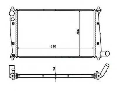 Радиатор, охлаждение двигателя NRF купить
