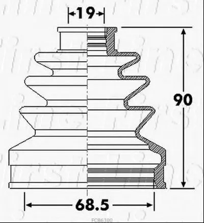 Пыльник, приводной вал FIRST LINE купить