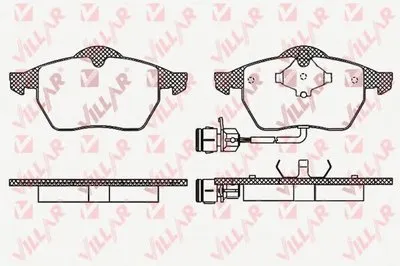 Комплект тормозных колодок, дисковый тормоз VILLAR купить