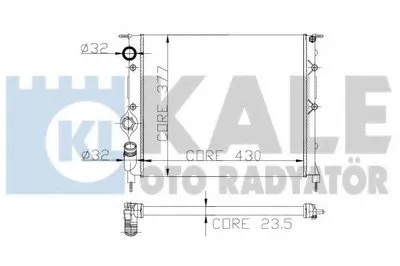 Радиатор, охлаждение двигателя KALE OTO RADYATÖR купить