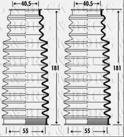 Пыльник, рулевое управление BORG & BECK купить