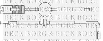 Сигнализатор, износ тормозных колодок BORG & BECK купить