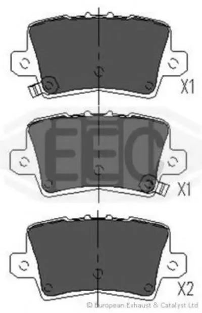 Комплект тормозных колодок, дисковый тормоз EEC купить