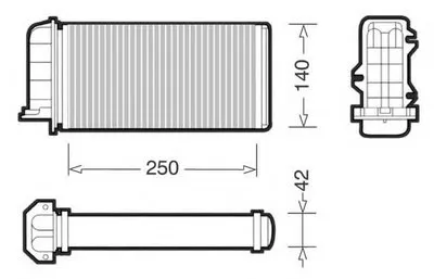 Теплообменник, отопление салона CTR купить