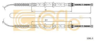 Трос, стояночная тормозная система COFLE купить