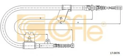 Трос, стояночная тормозная система COFLE купить