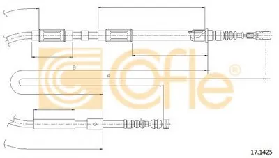 Трос, стояночная тормозная система COFLE купить