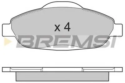 Комплект тормозных колодок, дисковый тормоз BREMSI купить