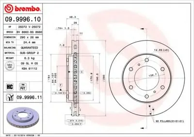 Тормозной диск BREMBO купить