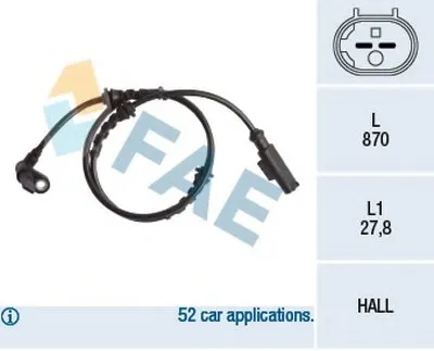 Датчик, частота вращения колеса FAE купить