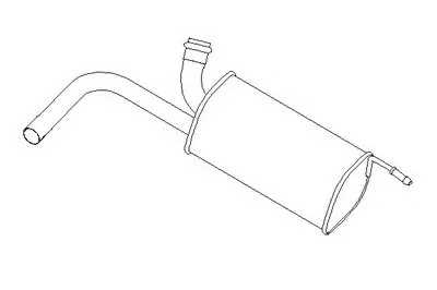 Средний глушитель выхлопных газов KLARIUS купить