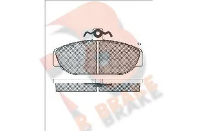 Комплект тормозных колодок, дисковый тормоз R BRAKE купить
