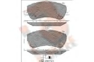 Комплект тормозных колодок, дисковый тормоз R BRAKE купить