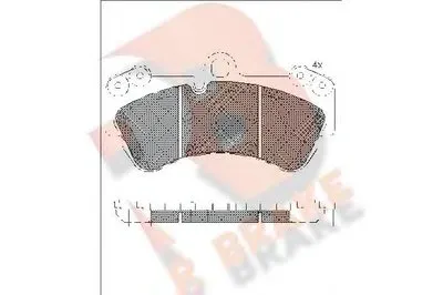 Комплект тормозных колодок, дисковый тормоз R BRAKE купить