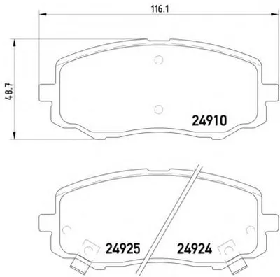 Комплект тормозных колодок, дисковый тормоз HELLA купить
