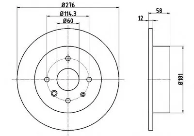 Тормозной диск PRO HELLA купить