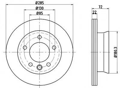 Тормозной диск HELLA купить