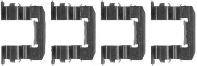 Комплектующие, колодки дискового тормоза HELLA купить