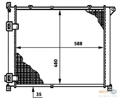 Радиатор, охлаждение двигателя BEHR HELLA SERVICE HELLA купить