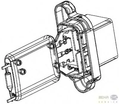 Сопротивление, вентилятор салона BEHR HELLA SERVICE HELLA купить