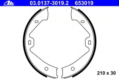 Комплект тормозных колодок, стояночная тормозная система ATE купить