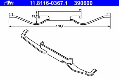 Пружина, тормозной суппорт ATE купить
