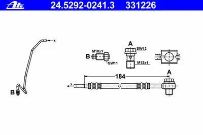 Тормозной шланг ATE купить